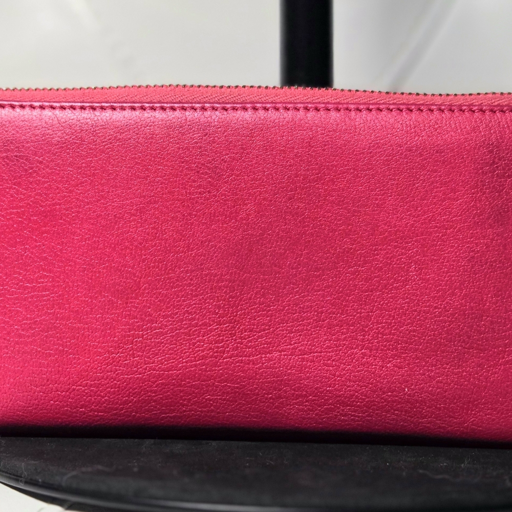 Yves Saint Laurent Pink Leather wallet. Very good condition - Picture 2 of 10